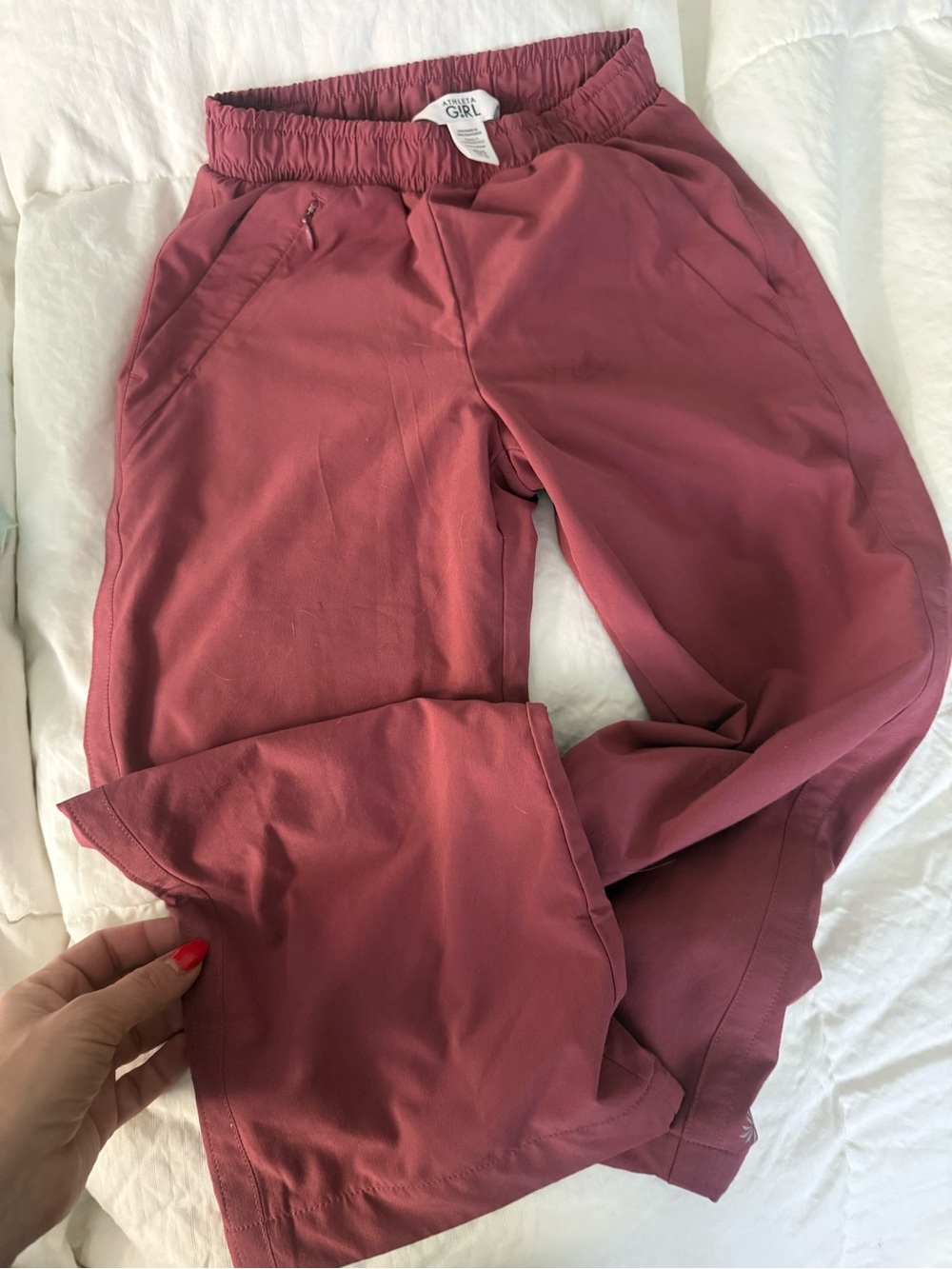 Athleta Girl Elastic-Waist Pants in Rose
